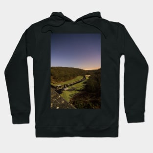 Overlooking Thruscross Reservoir toward the glowing horizon A Hoodie